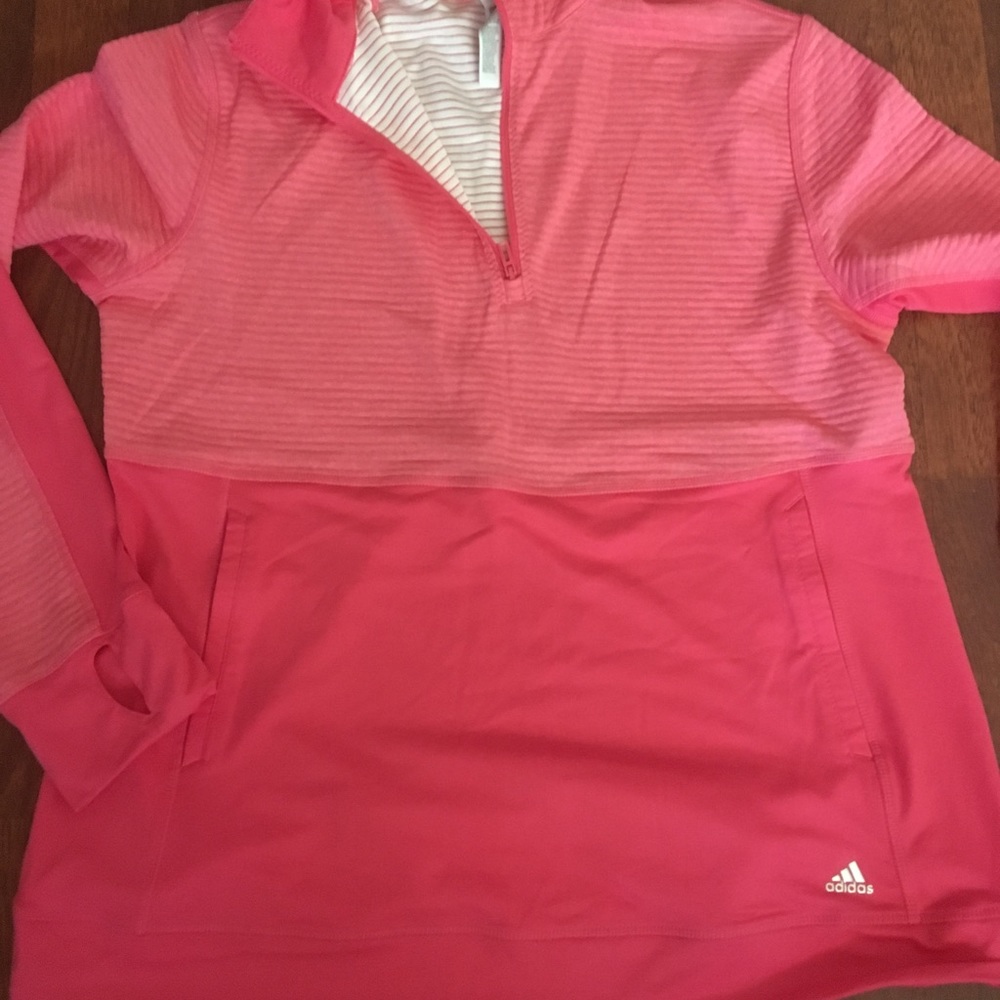 XL adidas track jacket pink
